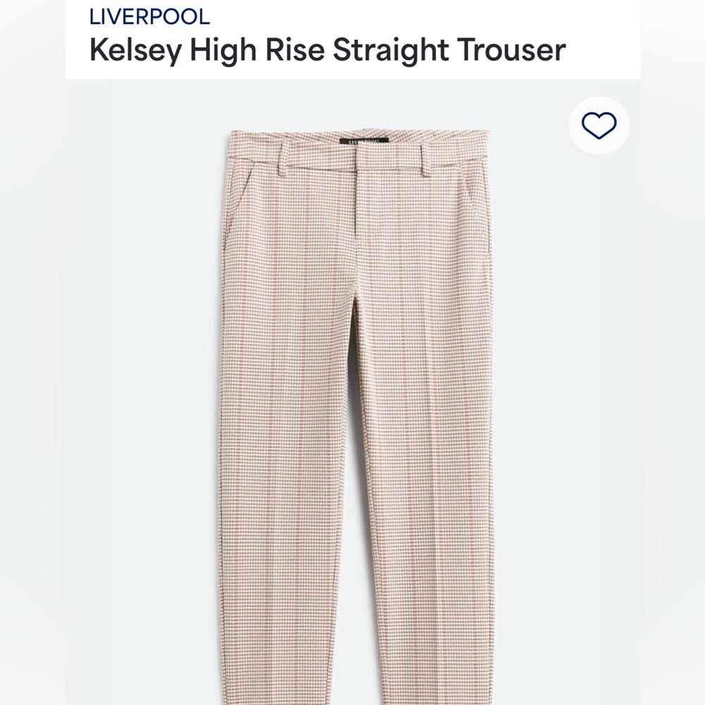 Liverpool Kelsey High Rise Straight Trouser